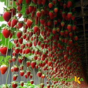 Клубника ампельная Анастасия купить по цене от 370р. в интернет-магазине «Посадика» с доставкой почтой в в Высоцке и по всей России – [изображение №1].