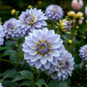 Георгин Акварель купить по цене от 680р. в интернет-магазине «Посадика» с доставкой почтой в в Высоцке и по всей России – [изображение №1].